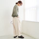 リネンタッチツータックワイドパンツ | coen【women】 | 詳細画像10 