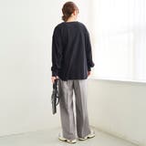 リネンタッチツータックワイドパンツ | coen【women】 | 詳細画像15 