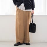 リネンタッチツータックワイドパンツ | coen【women】 | 詳細画像19 
