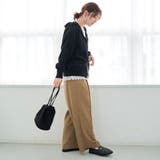リネンタッチツータックワイドパンツ | coen【women】 | 詳細画像23 