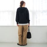 リネンタッチツータックワイドパンツ | coen【women】 | 詳細画像24 