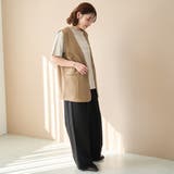 リネンタッチツータックワイドパンツ | coen【women】 | 詳細画像3 
