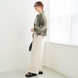リネンタッチツータックワイドパンツ | coen【women】 | 詳細画像9 