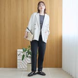 【定番/接触冷感】イージービューティーテーパードパンツ（WEB限定サイズあり） | coen【women】 | 詳細画像8 