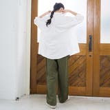 【接触冷感】リネンレーヨン ワイドストレートパンツ（WEB限定サイズあり） | coen【women】 | 詳細画像15 