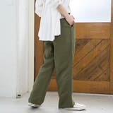 【接触冷感】リネンレーヨン ワイドストレートパンツ（WEB限定サイズあり） | coen【women】 | 詳細画像18 