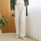 【接触冷感】リネンレーヨン ワイドストレートパンツ（WEB限定サイズあり） | coen【women】 | 詳細画像23 