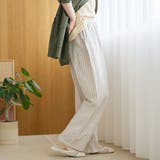【接触冷感】リネンレーヨン ワイドストレートパンツ（WEB限定サイズあり） | coen【women】 | 詳細画像25 