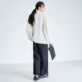 【接触冷感】リネンレーヨン ワイドストレートパンツ（WEB限定サイズあり） | coen【women】 | 詳細画像3 