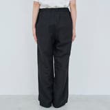 【接触冷感】リネンレーヨン ワイドストレートパンツ（WEB限定サイズあり） | coen【women】 | 詳細画像30 