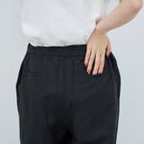 【接触冷感】リネンレーヨン ワイドストレートパンツ（WEB限定サイズあり） | coen【women】 | 詳細画像35 