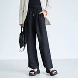 【接触冷感】リネンレーヨン ワイドストレートパンツ（WEB限定サイズあり） | coen【women】 | 詳細画像4 