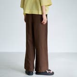 【接触冷感】リネンレーヨン ベイカーワイドパンツ（WEB限定サイズあり） | coen【women】 | 詳細画像12 