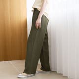 【接触冷感】リネンレーヨン ベイカーワイドパンツ（WEB限定サイズあり） | coen【women】 | 詳細画像17 
