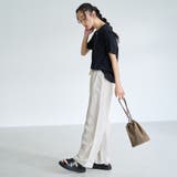 【接触冷感】リネンレーヨン ベイカーワイドパンツ（WEB限定サイズあり） | coen【women】 | 詳細画像20 