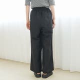 【接触冷感】リネンレーヨン ベイカーワイドパンツ（WEB限定サイズあり） | coen【women】 | 詳細画像28 