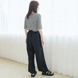 【接触冷感】リネンレーヨン ベイカーワイドパンツ（WEB限定サイズあり） | coen【women】 | 詳細画像3 