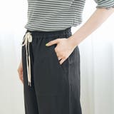 【接触冷感】リネンレーヨン ベイカーワイドパンツ（WEB限定サイズあり） | coen【women】 | 詳細画像30 