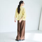 【接触冷感】リネンレーヨン ベイカーワイドパンツ（WEB限定サイズあり） | coen【women】 | 詳細画像9 