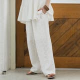 【Lipa(リパ)別注】総刺繍イージーワイドパンツ | coen【women】 | 詳細画像4