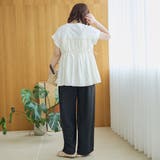 【接触冷感】とろさらイージーワイドパンツ | coen【women】 | 詳細画像4 