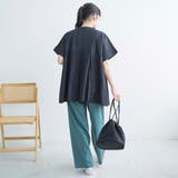 【定番 接触冷感 UVカット】イージービューティーワイドパンツ（WEB限定サイズ… | coen【women】 | 詳細画像15 
