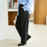 【定番 接触冷感 UVカット】イージービューティーワイドパンツ（WEB限定サイズ… | coen【women】 | 詳細画像4 