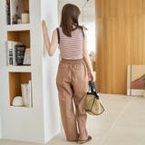 【定番 接触冷感 UVカット】イージービューティーワイドパンツ（WEB限定サイズ… | coen【women】 | 詳細画像8 