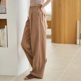 【定番 接触冷感 UVカット】イージービューティーワイドパンツ（WEB限定サイズ… | coen【women】 | 詳細画像9 