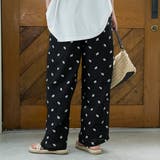 フラワー刺繍楊柳イージーパンツ | coen【women】 | 詳細画像13 