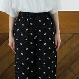 フラワー刺繍楊柳イージーパンツ | coen【women】 | 詳細画像18 
