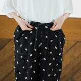 フラワー刺繍楊柳イージーパンツ | coen【women】 | 詳細画像21 