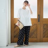フラワー刺繍楊柳イージーパンツ | coen【women】 | 詳細画像8 