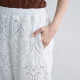 モチーフ刺繍レース イージーワイドパンツ | coen【women】 | 詳細画像25 