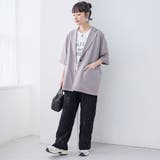 モチーフ刺繍レース イージーワイドパンツ | coen【women】 | 詳細画像8 