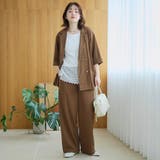 リネン混カノコイージーワイドパンツ | coen【women】 | 詳細画像21