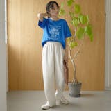 ストライプイージーワイドパンツ | coen【women】 | 詳細画像2 