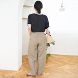 【UVカット】リネンライク シアータック ワイドスラックス | coen【women】 | 詳細画像13 