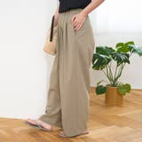 【UVカット】リネンライク シアータック ワイドスラックス | coen【women】 | 詳細画像16 