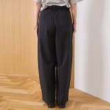 【UVカット】リネンライク シアータック ワイドスラックス | coen【women】 | 詳細画像20 