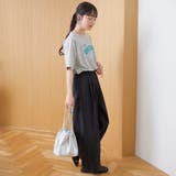 【UVカット】リネンライク シアータック ワイドスラックス | coen【women】 | 詳細画像3 