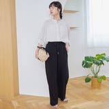 【秋カラー/接触冷感/遮熱性/UVカット】イージーワイドスラックスパンツ | coen【women】 | 詳細画像2