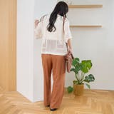 【秋カラー/接触冷感/遮熱性/UVカット】イージーワイドスラックスパンツ | coen【women】 | 詳細画像23