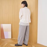 【再入荷 UVカット 防しわ】リネンタッチイージーカーブパンツ(Youtube紹… | coen【women】 | 詳細画像10
