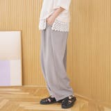 【再入荷 UVカット 防しわ】リネンタッチイージーカーブパンツ(Youtube紹… | coen【women】 | 詳細画像11