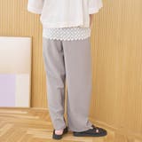【再入荷 UVカット 防しわ】リネンタッチイージーカーブパンツ(Youtube紹… | coen【women】 | 詳細画像13