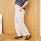 【再入荷 UVカット 防しわ】リネンタッチイージーカーブパンツ(Youtube紹… | coen【women】 | 詳細画像18