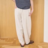 【再入荷 UVカット 防しわ】リネンタッチイージーカーブパンツ(Youtube紹… | coen【women】 | 詳細画像19
