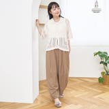 【再入荷 UVカット 防しわ】リネンタッチイージーカーブパンツ(Youtube紹… | coen【women】 | 詳細画像20