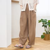【再入荷 UVカット 防しわ】リネンタッチイージーカーブパンツ(Youtube紹… | coen【women】 | 詳細画像23
